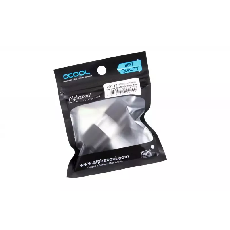 Kompiuterinė vandens aušinimo sistema Alphacool 29142 Acetal Acrylic Black Transparent 1/4 colio