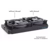 Aušinimo sistema Alphacool 24831 Silikoninis juodas 14 cm ventiliatorius