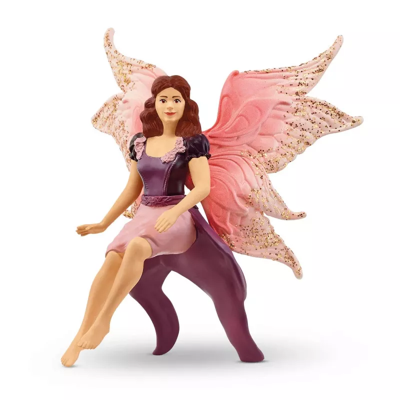 schleich BAYALA Fairy in Flight on Glam-Owl – skraidanti fėja su pelėda, 5+ metų, Saulės Elfai, Vienaragiai ir Fėjos, įvairiaspalvis, plastikas