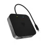 ICY BOX 7-in-1 USB4® DockingStation su dviem vaizdo išėjimais, laidinis, USB4, 60 W, 3,5 mm, 10,100,1000 Mbit/s, antracitas