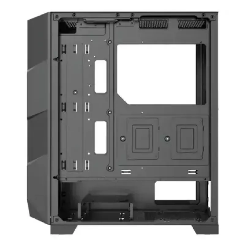 Korpusas XILENCE Performance A+ BREEZE II (MIDI Tower) – juodas, grūdintas stiklas, ATX/Micro-ATX/Mini-ITX, 3x140mm priekyje, 1x120mm gale