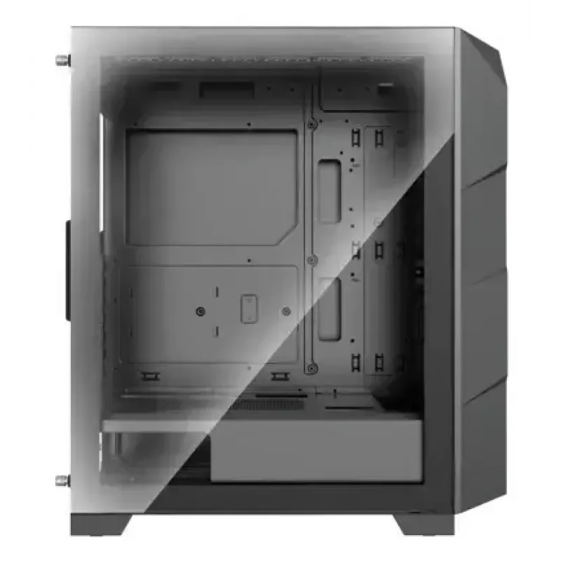 Korpusas XILENCE Performance A+ BREEZE II (MIDI Tower) – juodas, grūdintas stiklas, ATX/Micro-ATX/Mini-ITX, 3x140mm priekyje, 1x120mm gale