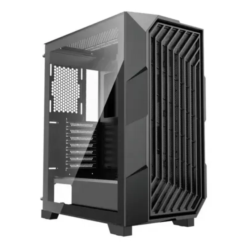 Korpusas XILENCE Performance A+ BREEZE II (MIDI Tower) – juodas, grūdintas stiklas, ATX/Micro-ATX/Mini-ITX, 3x140mm priekyje, 1x120mm gale