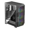 Korpusas XILENCE Performance A+ BREEZE II (MIDI Tower) – juodas, grūdintas stiklas, ATX/Micro-ATX/Mini-ITX, 3x140mm priekyje, 1x120mm gale