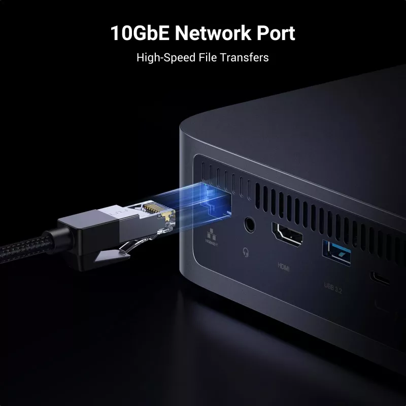 Ugreen DXP480T Plus NAS darbalaukio Intel® Core™ i5 8 GB DDR5 Pilka