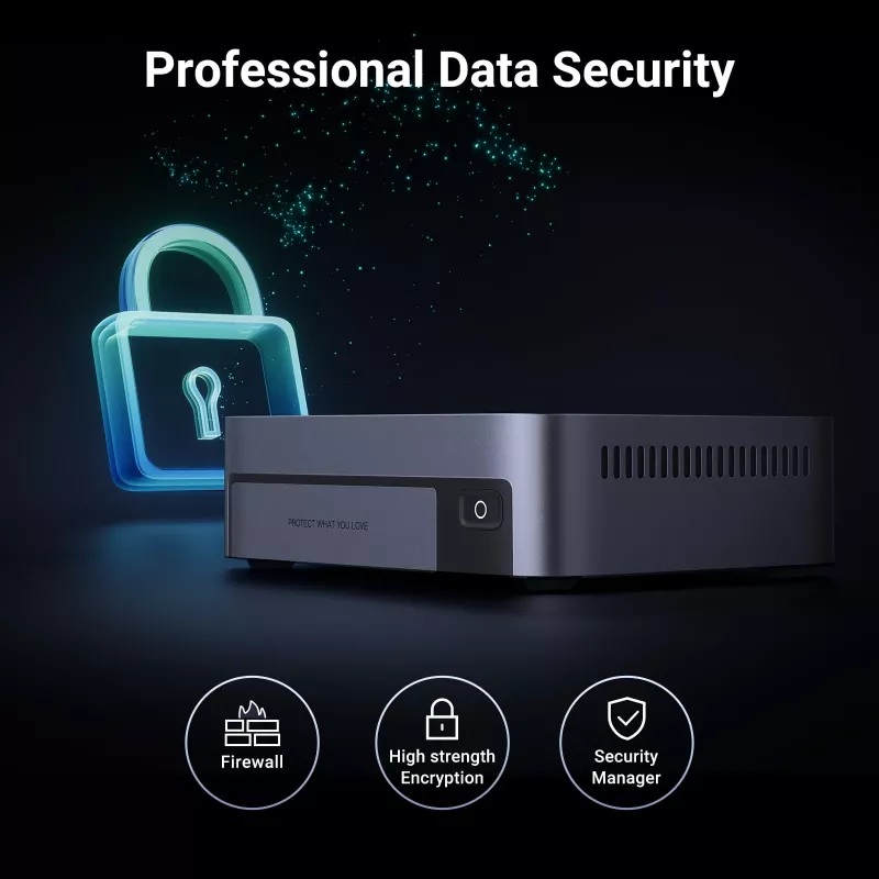Ugreen DXP480T Plus NAS darbalaukio Intel® Core™ i5 8 GB DDR5 Pilka