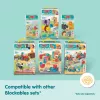 Medinis snap-in-play transporto priemonių konstravimo rinkinys Melissa & Doug Blockables, 54 dalių, sujungiamas, FSC sertifikuotas