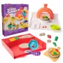 Kinetic Sand SquishPizza kylanti picos krosnelė, kūrybinis rinkinys, 1 svaras smėlio, 5 įrankiai, vaikų žaislas