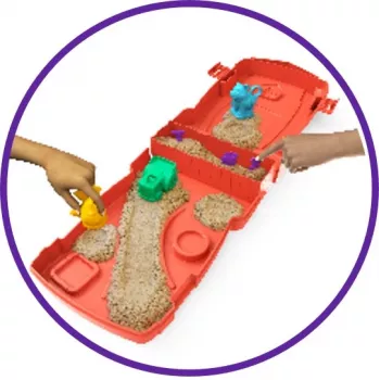 Spin Master Kinetic Sand - Sandy Farm Set, Spielsand