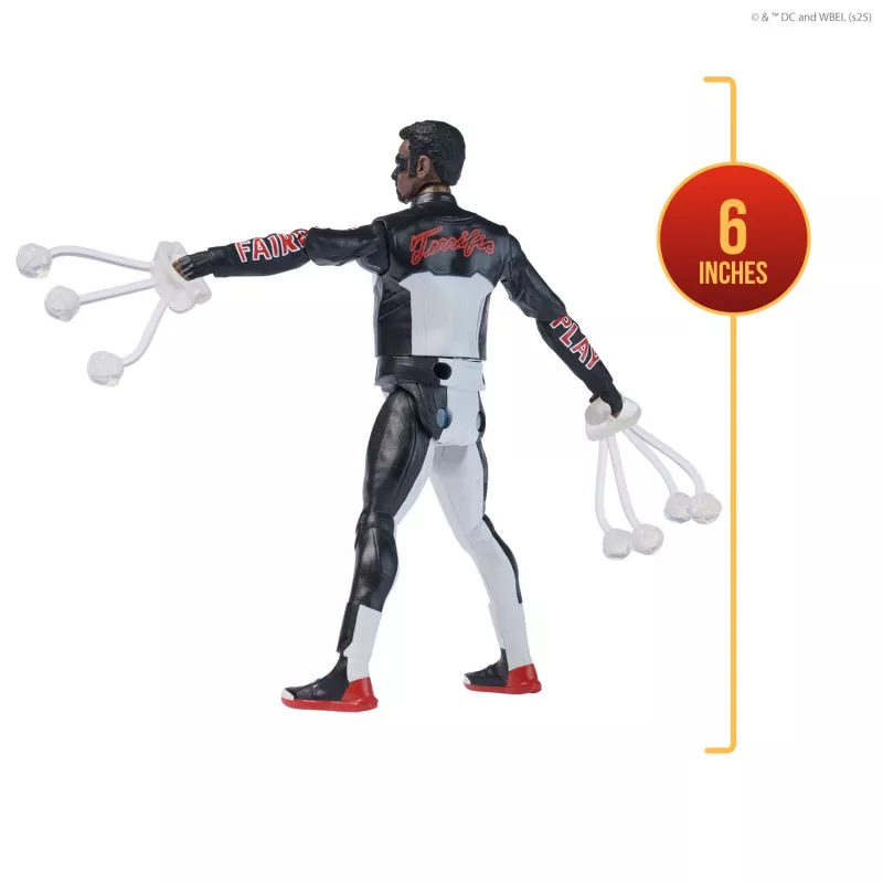 DC Comics SUPERMAN Mr. Terrific Epic Strike veiksmo figūrėlė, 15 cm, autentiškas filmo stilius, 2 aksesuarai, vaikams nuo 4 metų