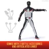 DC Comics SUPERMAN Mr. Terrific Epic Strike veiksmo figūrėlė, 15 cm, autentiškas filmo stilius, 2 aksesuarai, vaikams nuo 4 metų