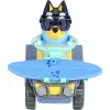Moose Toys Bluey S9 Figūrėlė ir transporto priemonė Paplūdimio keturratis su Banditu