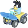 Moose Toys Bluey S9 Figūrėlė ir transporto priemonė Paplūdimio keturratis su Banditu