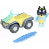 Moose Toys Bluey S9 Figūrėlė ir transporto priemonė Paplūdimio keturratis su Banditu