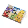 Melissa & Doug MDT MSK Latches Board Display GML – medinė lavinamoji lenta su skląsčiais, 3 m., įvairiaspalvė
