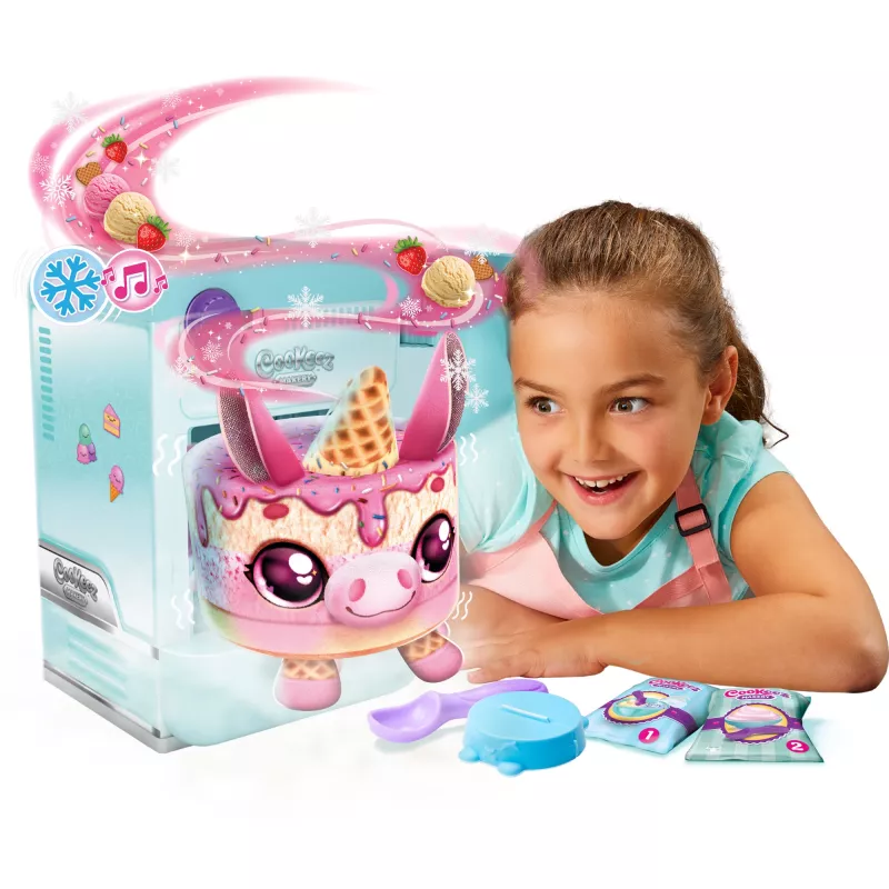 Moose Toys Cookeez Makery Freezy Cakez – kūrybinis rinkinys su garsu, 5+ metų