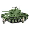 Konstrukciniai blokeliai tankas Cobi M24 Chaffee 1:35 mastelio modelis, Cobi-2543
