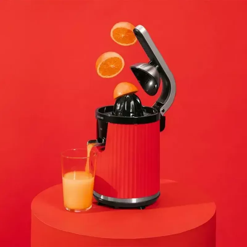 Lėtas sulčiaspaudė Cecotec Xqueeze RetroJuice 600 600 W Juoda Raudona Nerūdijantis plienas