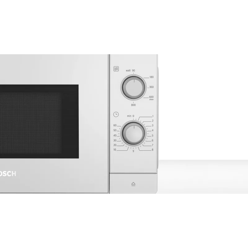 Bosch Serie 2 FL020MW0 Baltas Solo mikrobangų krosnelė, stalviršinė, 20 L, 800 W