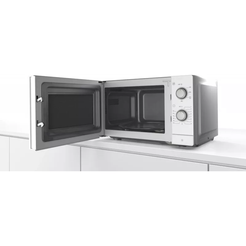 Bosch Serie 2 FL020MW0 Baltas Solo mikrobangų krosnelė, stalviršinė, 20 L, 800 W