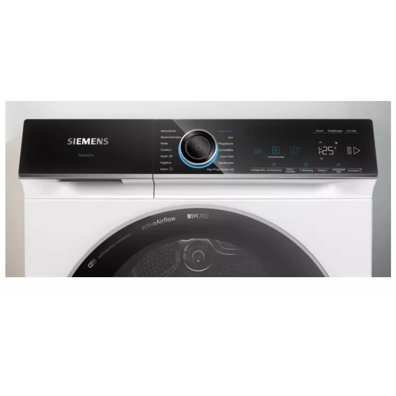Siemens WR47B2C40 džiovinimo mašina, laisvai pastatoma, priekinė pakrova, 9 kg, balta