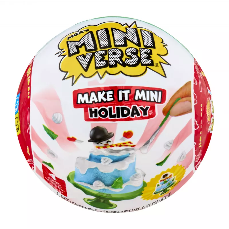 Miniverse Make It Mini Holiday – Kalėdinis kūrybinis rinkinys, 8 m., Įvairiaspalvis, Plastikas
