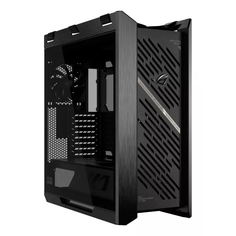 Korpusas ASUS ROG Strix Helios II Midi Tower — ATX/Midi Tower, grūdintas stiklas, 420 mm GPU, 3x140 mm priekiniai ventiliatoriai, USB-C