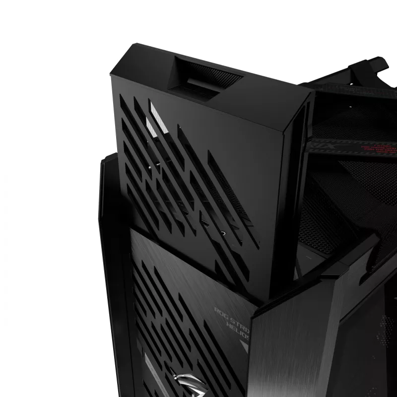 Korpusas ASUS ROG Strix Helios II Midi Tower — ATX/Midi Tower, grūdintas stiklas, 420 mm GPU, 3x140 mm priekiniai ventiliatoriai, USB-C