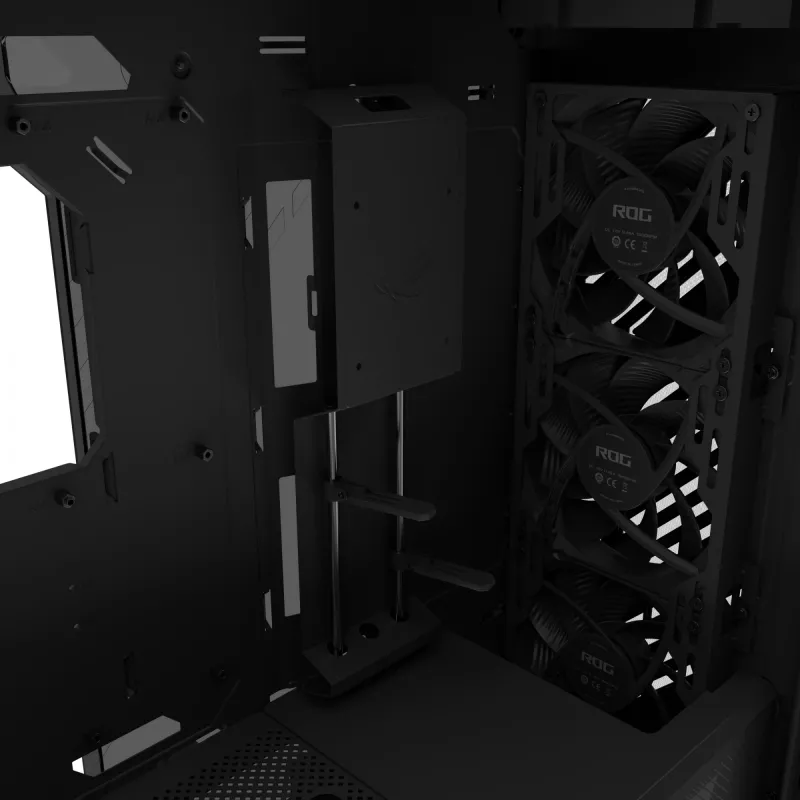 Korpusas ASUS ROG Strix Helios II Midi Tower — ATX/Midi Tower, grūdintas stiklas, 420 mm GPU, 3x140 mm priekiniai ventiliatoriai, USB-C