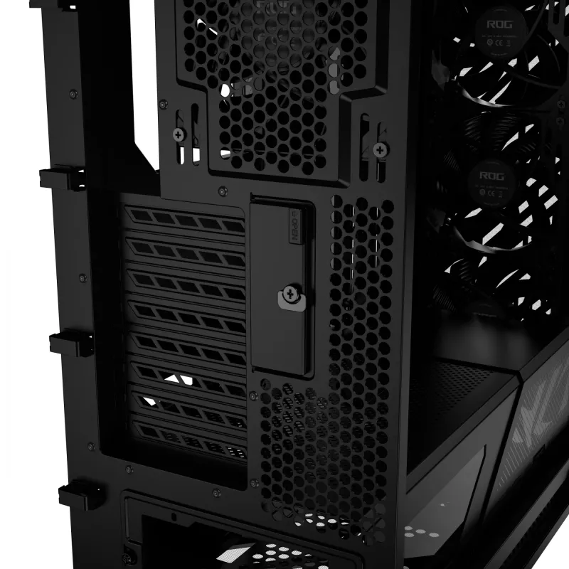 Korpusas ASUS ROG Strix Helios II Midi Tower — ATX/Midi Tower, grūdintas stiklas, 420 mm GPU, 3x140 mm priekiniai ventiliatoriai, USB-C