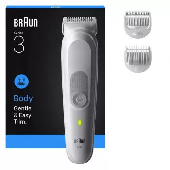 Kūno kirpimo ir skutimo prietaisas Braun Series 3 BG3530, pilkas