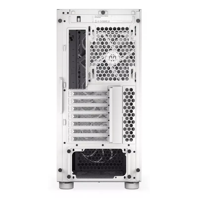 Korpusas ENDORFY ARX 500 ARGB White Midi Tower, grūdintas stiklas, ATX/Micro-ATX/Mini-ITX, 3x140mm + 1x140mm, 1×3.5 inch + 6×2.5 inch