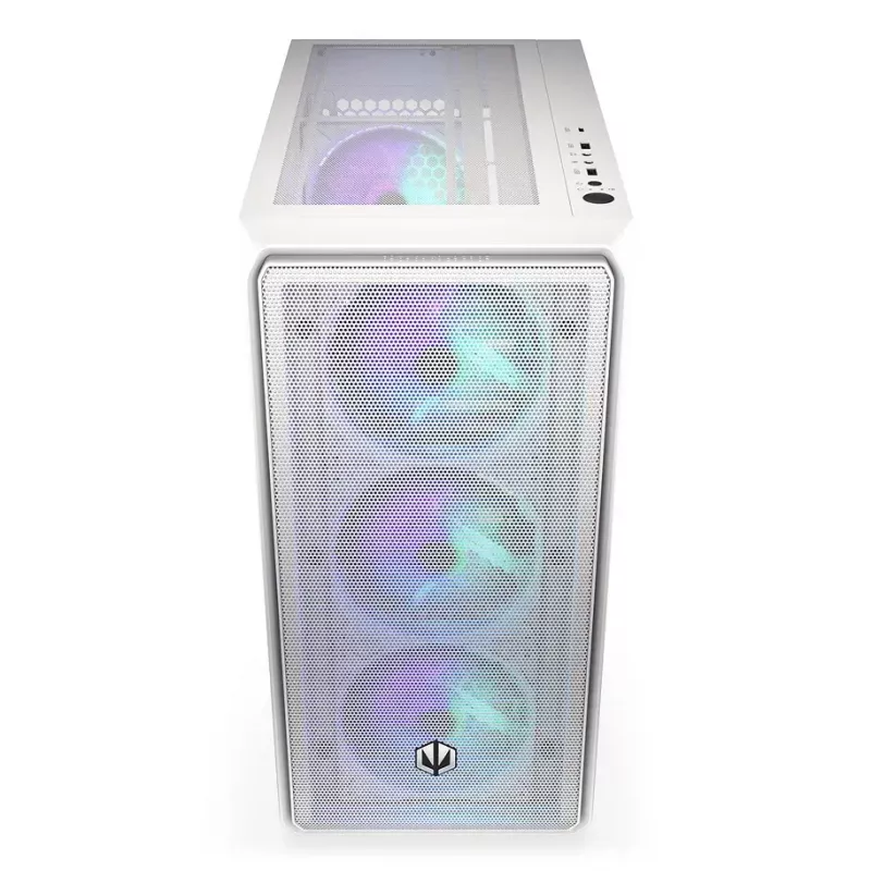 Korpusas ENDORFY ARX 500 ARGB White Midi Tower, grūdintas stiklas, ATX/Micro-ATX/Mini-ITX, 3x140mm + 1x140mm, 1×3.5 inch + 6×2.5 inch
