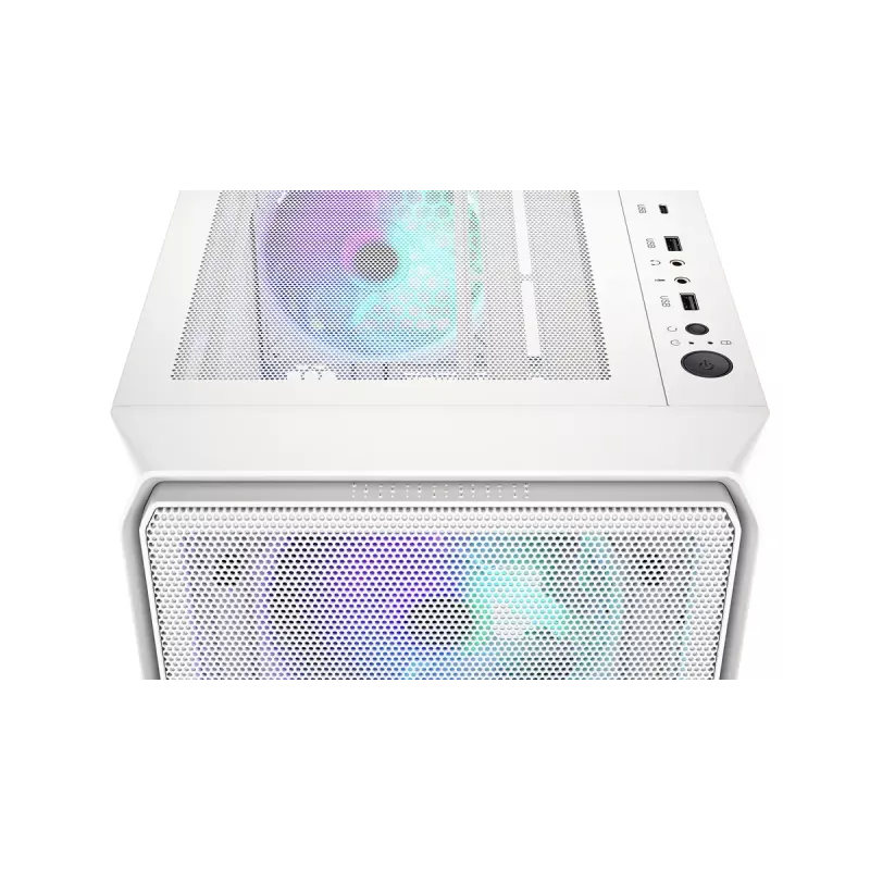 Korpusas ENDORFY ARX 500 ARGB White Midi Tower, grūdintas stiklas, ATX/Micro-ATX/Mini-ITX, 3x140mm + 1x140mm, 1×3.5 inch + 6×2.5 inch