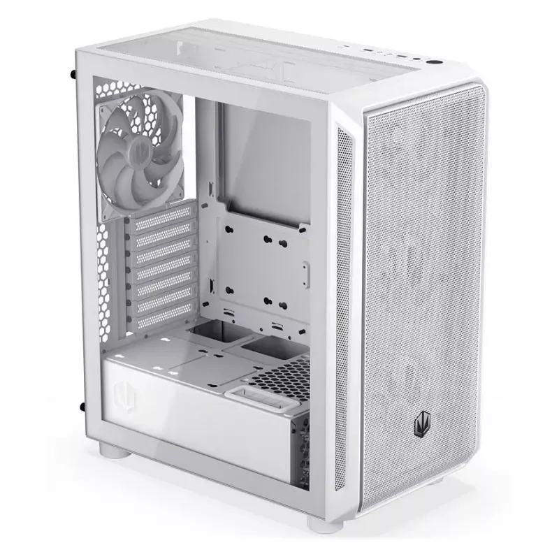 Korpusas ENDORFY ARX 500 ARGB White Midi Tower, grūdintas stiklas, ATX/Micro-ATX/Mini-ITX, 3x140mm + 1x140mm, 1×3.5 inch + 6×2.5 inch