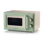 Ariete Vintage Line 3960 Retro mikrobangų krosnelė, 800 W, 20 l, 3 funkcijos, 5 gaminimo lygiai, laikmatis, žalia