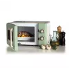 Ariete Vintage Line 3960 Retro mikrobangų krosnelė, 800 W, 20 l, 3 funkcijos, 5 gaminimo lygiai, laikmatis, žalia