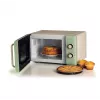 Ariete Vintage Line 3960 Retro mikrobangų krosnelė, 800 W, 20 l, 3 funkcijos, 5 gaminimo lygiai, laikmatis, žalia