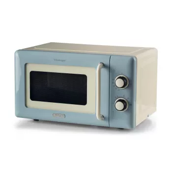 Ariete Vintage Line 3960 mikrobangų krosnelė, 800W, 20L, 3 funkcijos, 5 galingumo lygiai, laikmatis, mėlyna