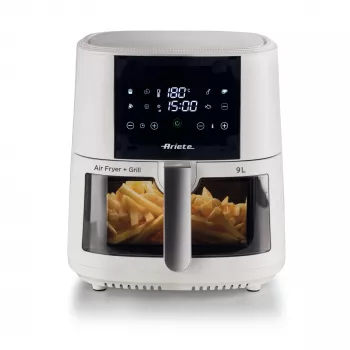 Ariete 4630 Oro gruzdintuvė 9L, 1300W, talpa 9L, kepimo talpa 2.5kg, 8 išankstinių programų, temperatūra iki 200°, permatomas krepšelis, balta