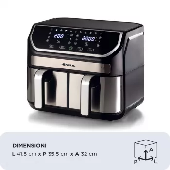 Karšto oro gruzdintuvė Ariete 4625/00 9 L 2100 W Juoda Sidabrinė