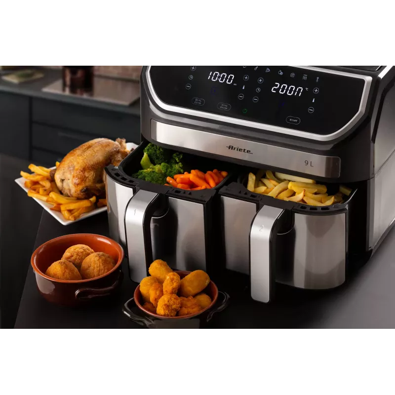 Karšto oro gruzdintuvė Ariete 4625/00 9 L 2100 W Juoda Sidabrinė