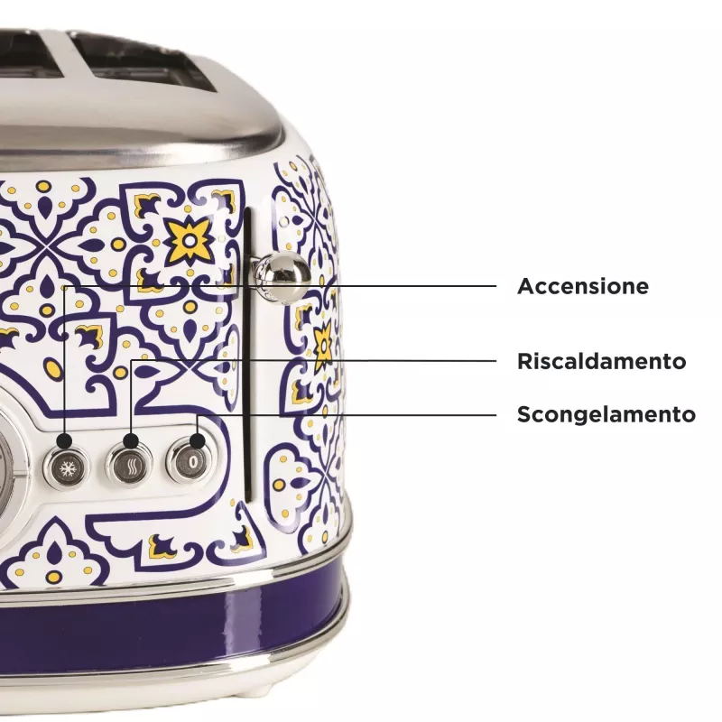 Skrudintuvas ARIETE Capri 4-iems riekeliams, 1630 W, baltas/margas