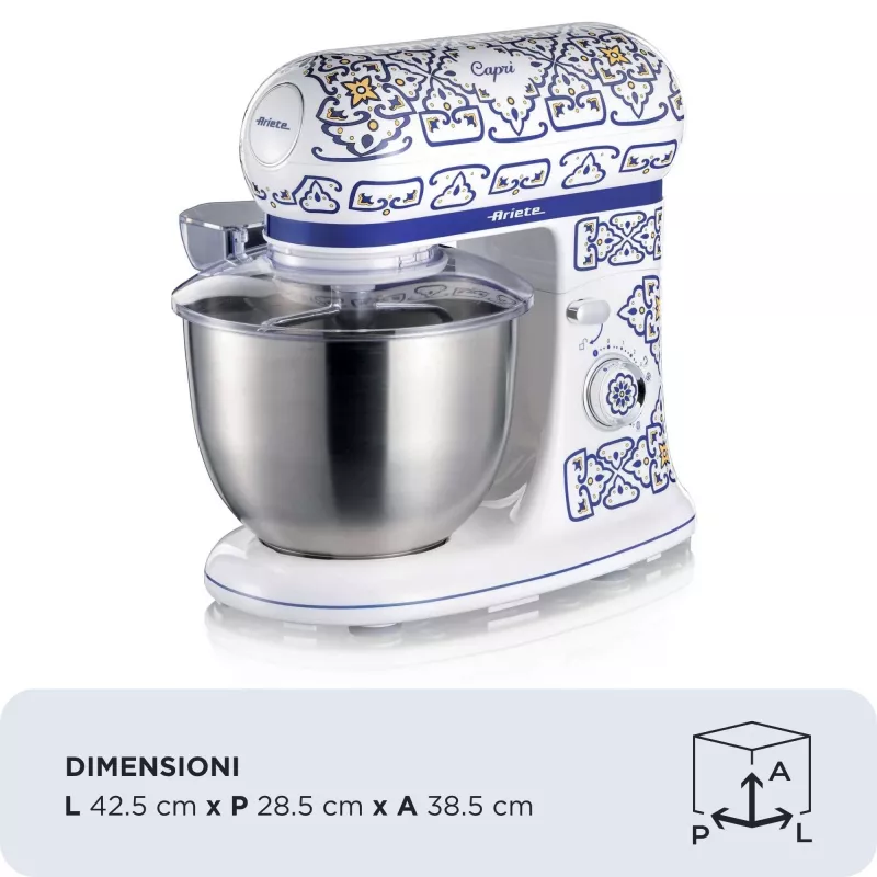 Planetinis maišytuvas Ariete 1588 Capri, 7 greičių, 2400 W, 5,5 l, nerūdijančio plieno dubuo
