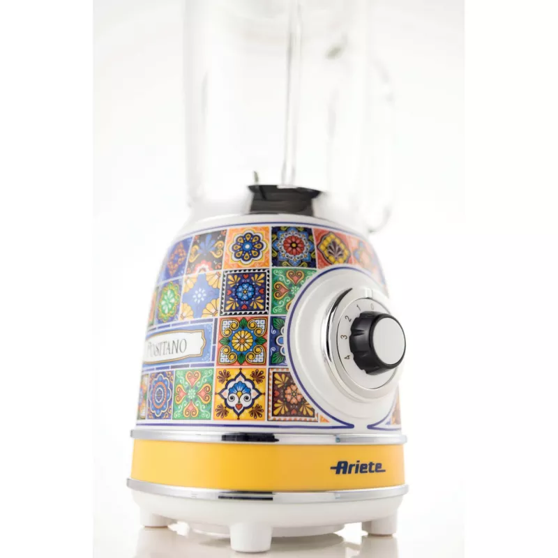Ariete 583 Positano blenderis su 1,5 l stikliniu indu, 4 nerūdijančio plieno peiliukais, 4 greičiais + pulse, 1000 W