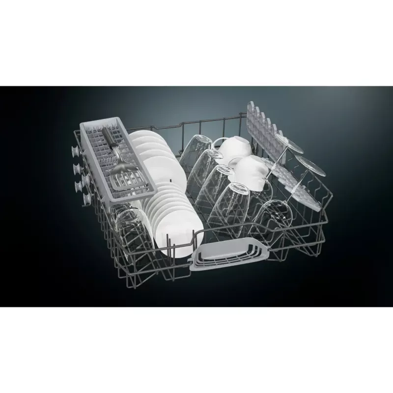 Indaplovė Siemens iQ100 SN61HX01TE visiškai įmontuojama, 13 komplektų, 46 dB, 9 L/ciklas, energijos klasė C