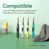 Pakuotė šepetėlių galvučių elektriniam dantų šepetėliui Beurer SC Premium Protection Plus Green Planet – juoda, 4 vnt.