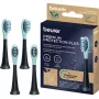 Pakuotė šepetėlių galvučių elektriniam dantų šepetėliui Beurer SC Premium Protection Plus Green Planet – juoda, 4 vnt.