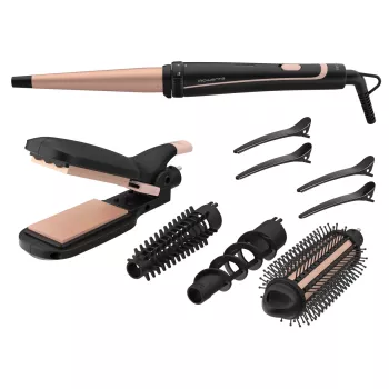 Rowenta Infinite Looks CF4231 Multistyler, šiltas juodas/bronzinis, 1,8 m