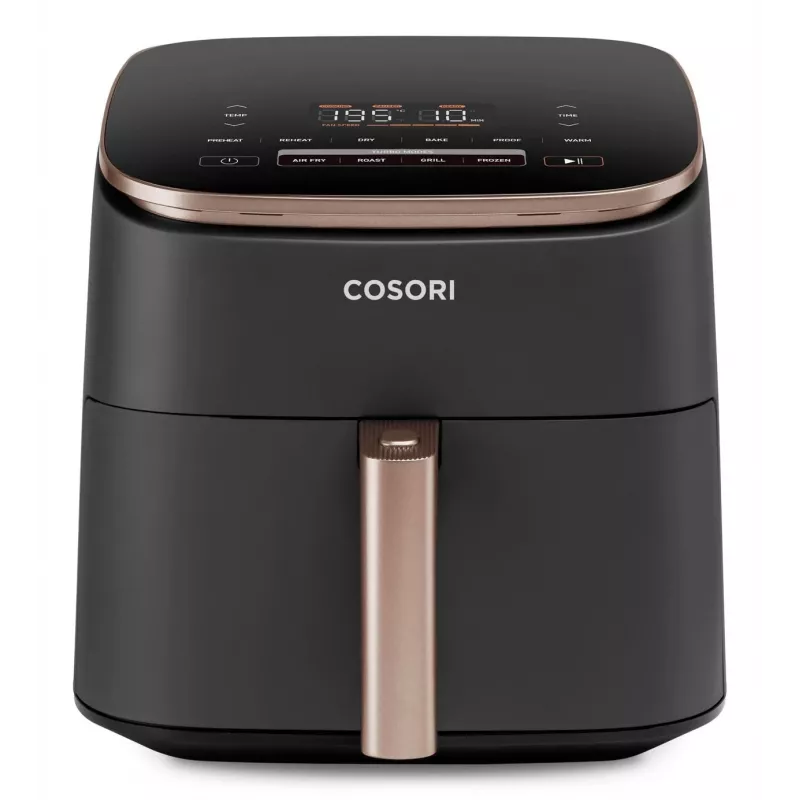 Cosori Turbo Blaze Chef Edition Single 6 L 1725 W Karšto oro gruzdintuvė Juoda, Rožinis auksas